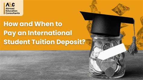 Tuition deposit for international students.